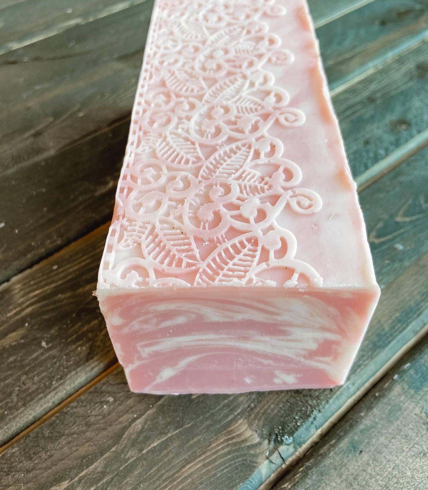 Prosecco & Raspberry Soap, Lace Top Soap, Handmade Cold