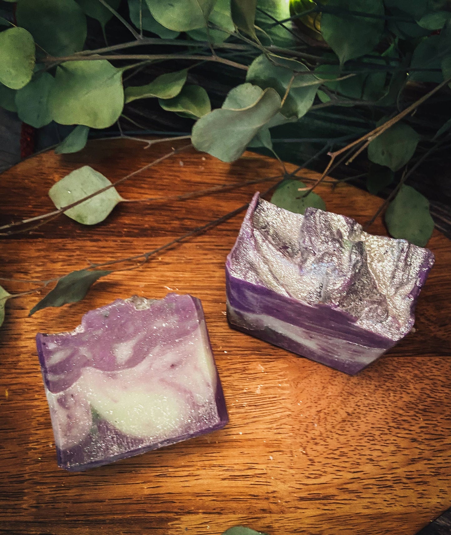 Amethyst Soap, Handmade Soap, Vegan Skincare, Crystal Soap