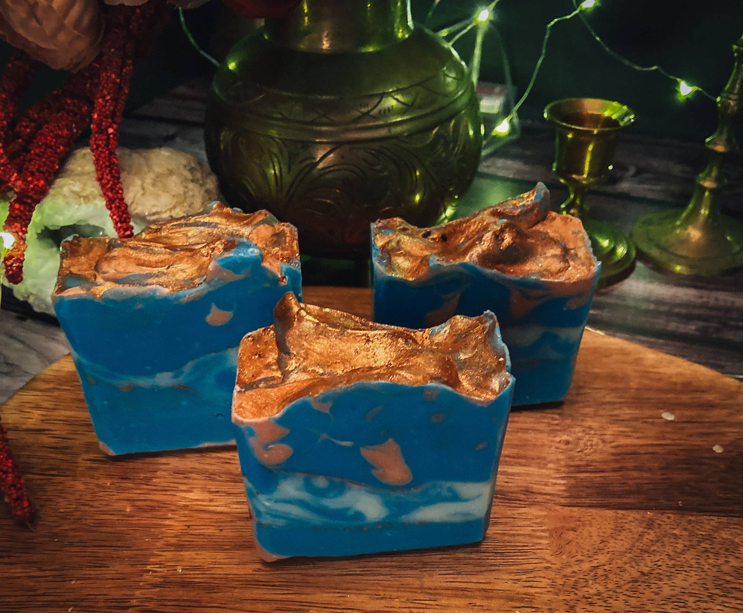 Moss Agate Soap, Handmade Soap, Vegan Skincare, Crystal Soap