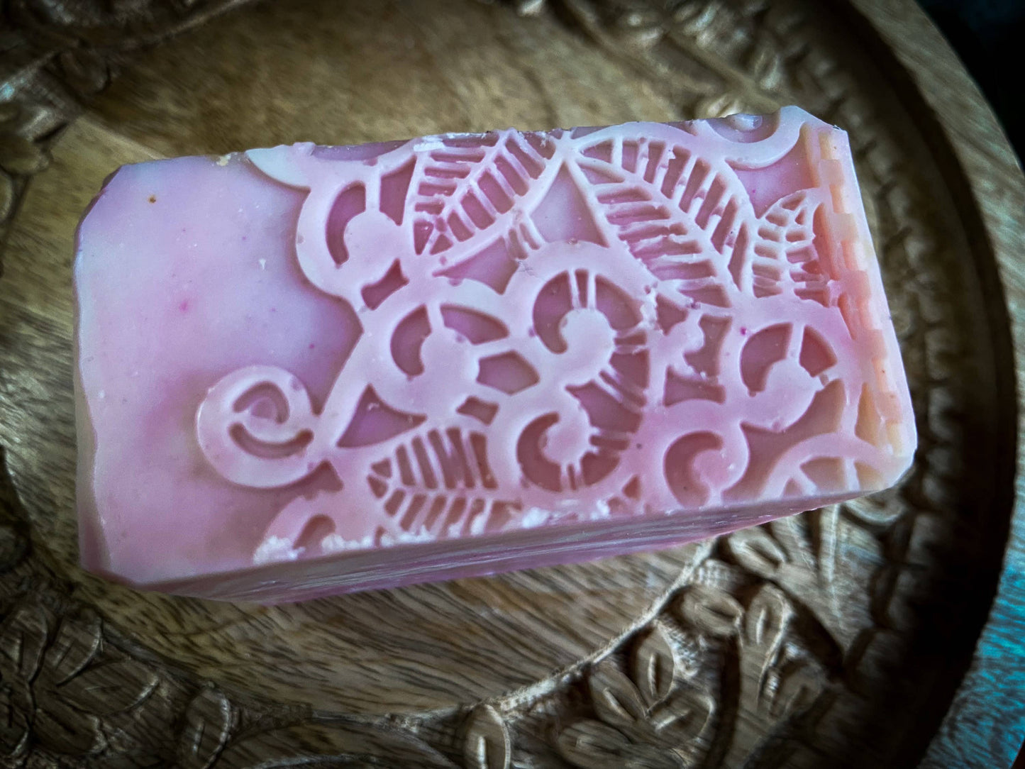 Prosecco & Raspberry Soap, Lace Top Soap, Handmade Cold