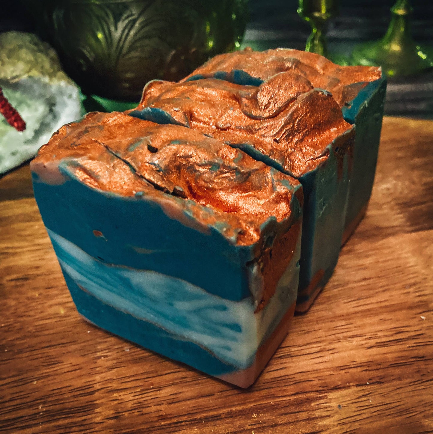 Moss Agate Soap, Handmade Soap, Vegan Skincare, Crystal Soap
