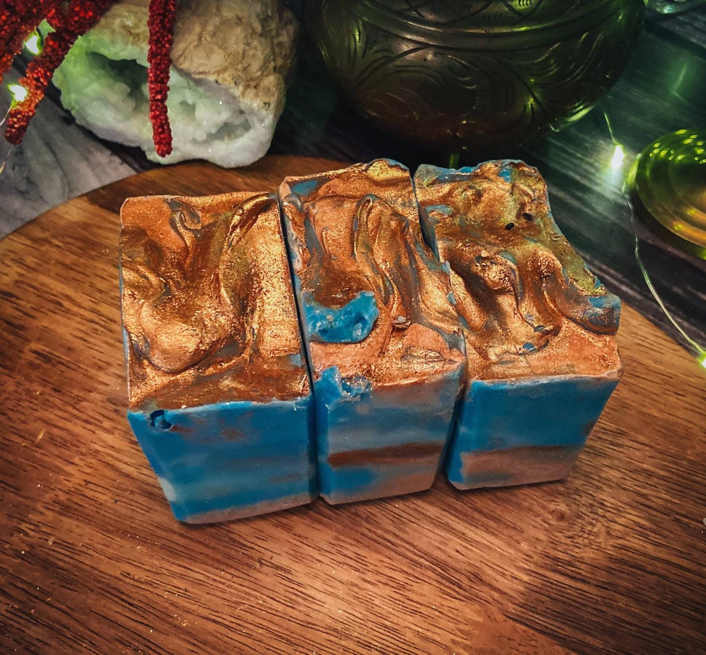 Moss Agate Soap, Handmade Soap, Vegan Skincare, Crystal Soap