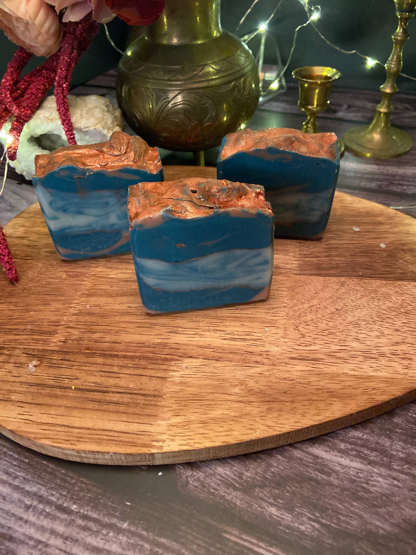 Moss Agate Soap, Handmade Soap, Vegan Skincare, Crystal Soap