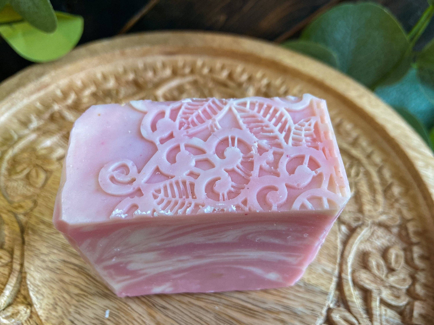 Prosecco & Raspberry Soap, Lace Top Soap, Handmade Cold