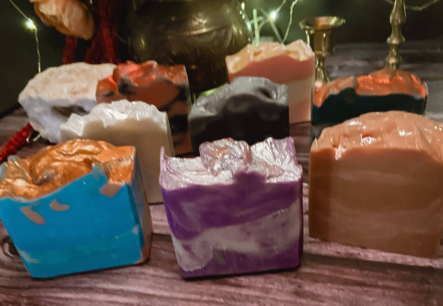 Amethyst Soap, Handmade Soap, Vegan Skincare, Crystal Soap