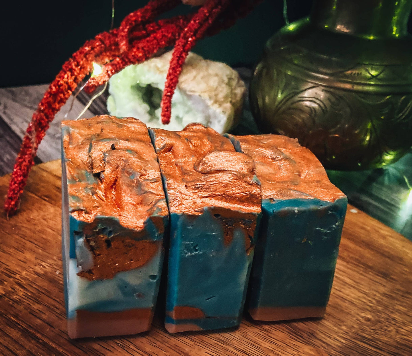 Moss Agate Soap, Handmade Soap, Vegan Skincare, Crystal Soap