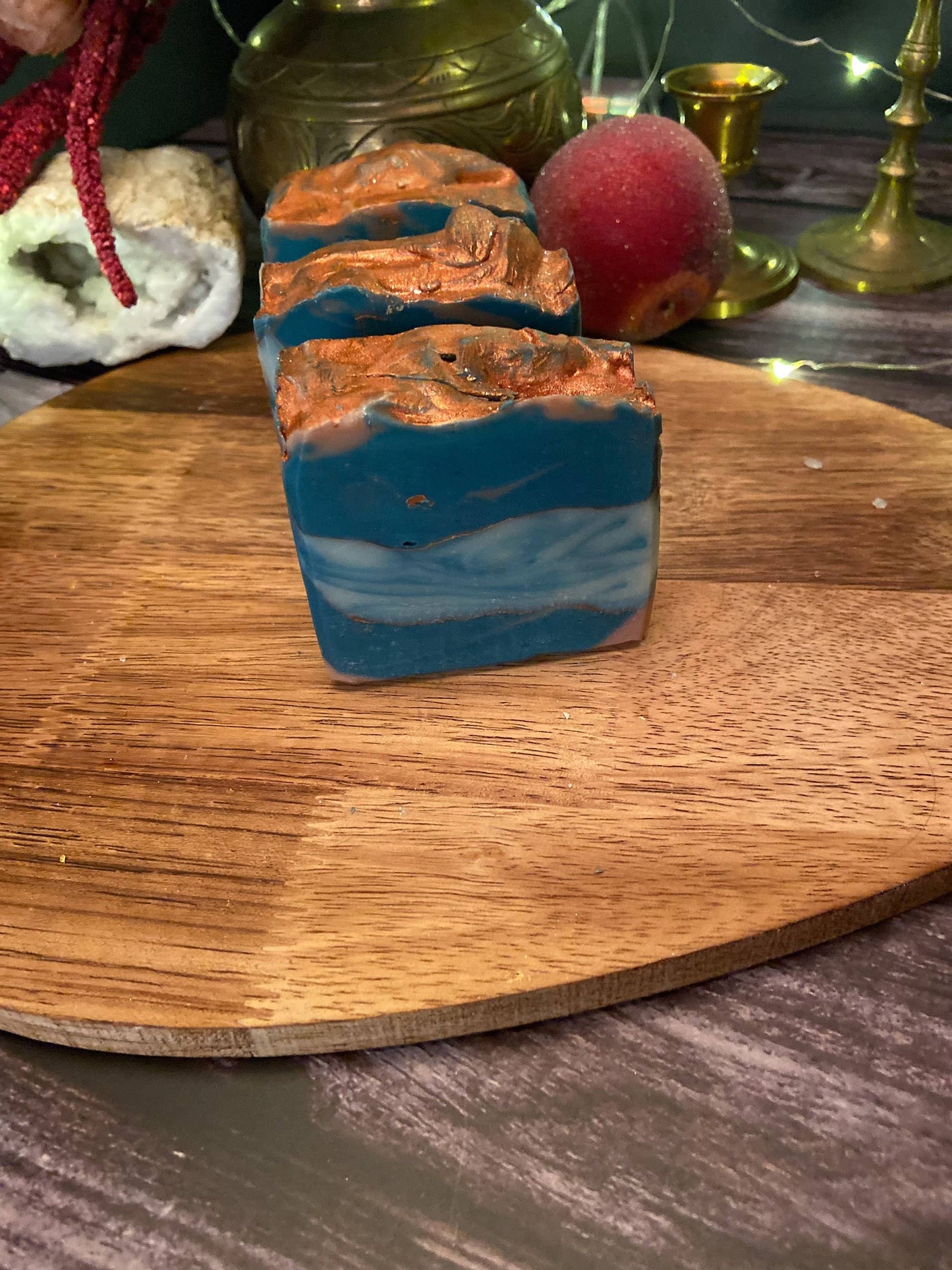 Moss Agate Soap, Handmade Soap, Vegan Skincare, Crystal Soap