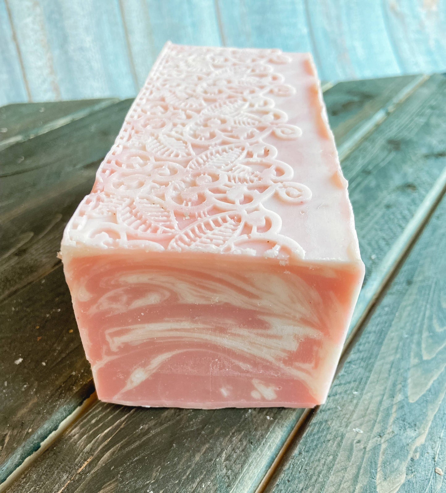 Prosecco & Raspberry Soap, Lace Top Soap, Handmade Cold