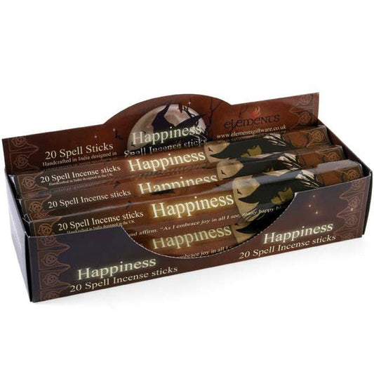Set of 6 Packets of Happiness Spell Incense Sticks